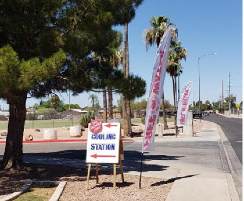 The Salvation Army at 241 E. 6th St. is among several cooling centers in Mesa offering heat relief