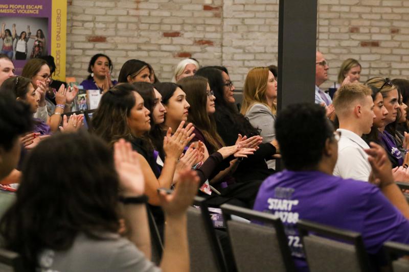 Photo of audience at The Post for Domestic Violence Awareness Night in 2025
