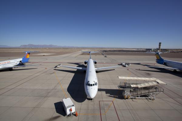 Plane on Runway at Phoenix-Mesa Gateway