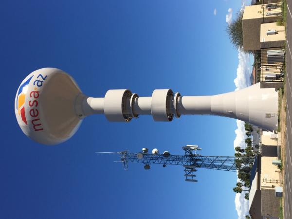 Falcon Field Airport Water Tower_New Paint_March 2015