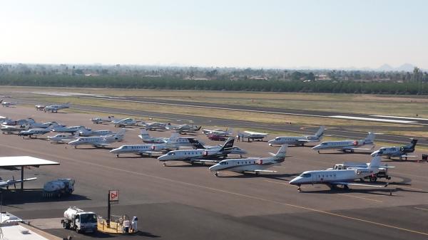 Falcon Field Airport Ramp_Business Jets_February 2015