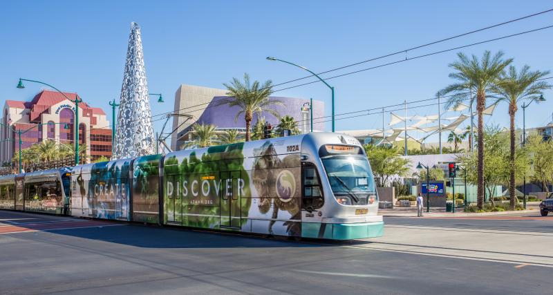 Downtown Mesa Light Rail Credit Visit Mesa-Slaven Gujic